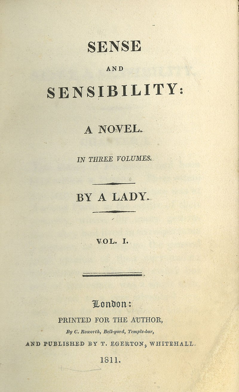 Jane Austen, Sense and Sensibility